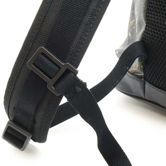 GUCCI Soft GG Supreme Sherry Line Backpack Tiger PVC Leather Black Grey 495563 - Picture 9 of 10